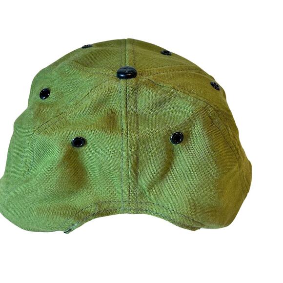 Vintage Snap-A-Tab Green Tennis Club Ships Wheel Golf Clubs Patch Hat Snapback - Picture 6 of 9
